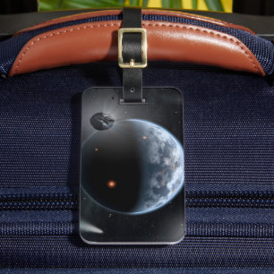Jordliknande planet med oceaner som Jackar Yta. Bagagebricka