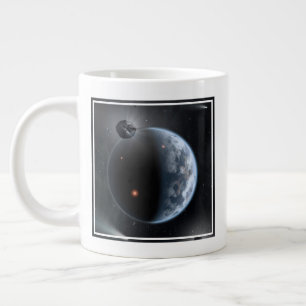 Jordliknande planet med oceaner som Jackar Yta. Jumbo Mugg