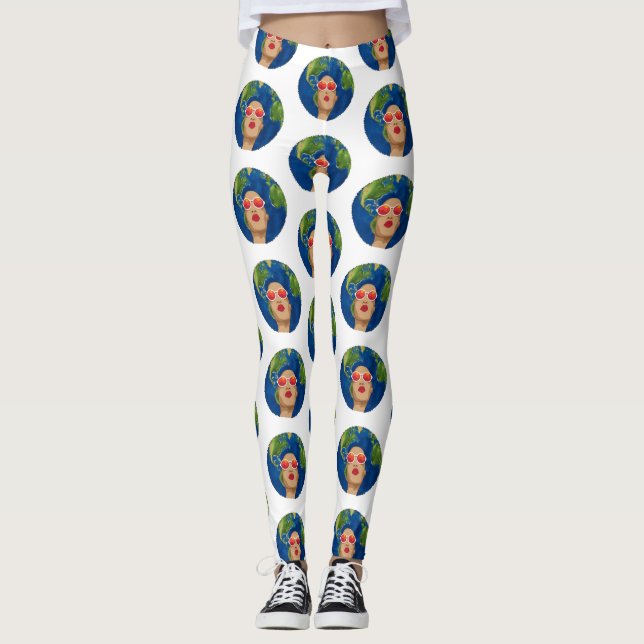 Jordmånsbaljväxter från Afrika mor Leggings (Framsida)