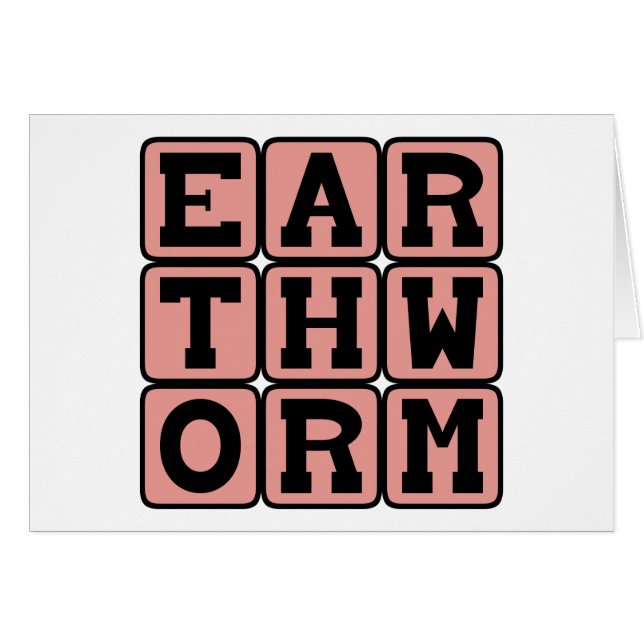 Jordmask, Dirt-Inhabiting Insekt Hälsningskort (Framsidan Horizontal)