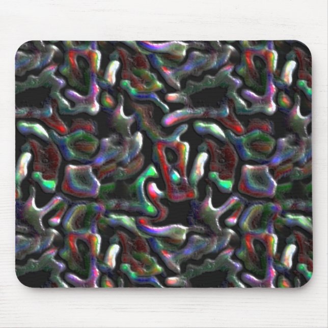 Jordmaskformade, färgade artificiella tremor? musmatta (Framsidan)