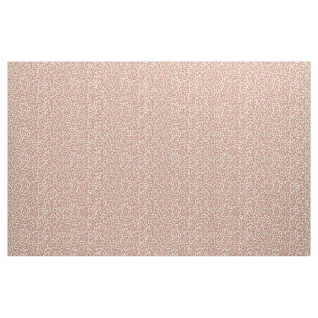 Jordnära 1940-tals Retro Rosebud Utility Tyg (Fat Quarter)