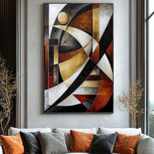 Jordnära Abstrakt Mosaik Poster