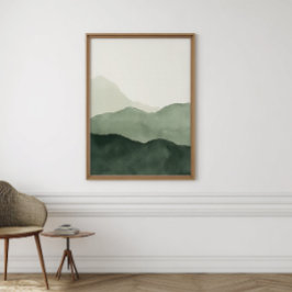 Jordnära Boho Akvarell Väggkonst | Digitalt Tryck Perfect Poster