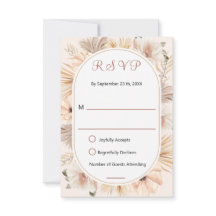 Jordnära Boho Oval Båge Blommig Beige Svar