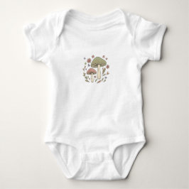 Jordnära Botanisk Svamp Grafisk T Shirt