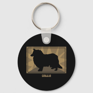Jordnära Collie Nyckelring