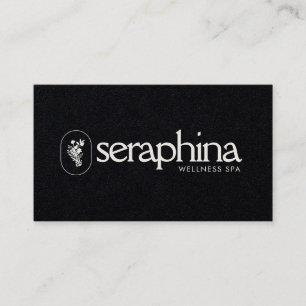 Jordnära Elegans Logo Skönhet, Välbefinnande, Spa Visitkort