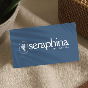 Jordnära Elegans Logo Skönhet, Välbefinnande, Spa Visitkort
