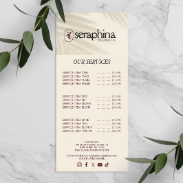 Jordnära Elegans Logo Skönhet, Wellness, Spa Elfen Reklamkort