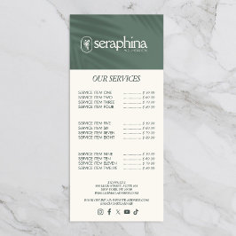 Jordnära Elegans Logo Skönhet, Wellness, Spa Visdo Reklamkort