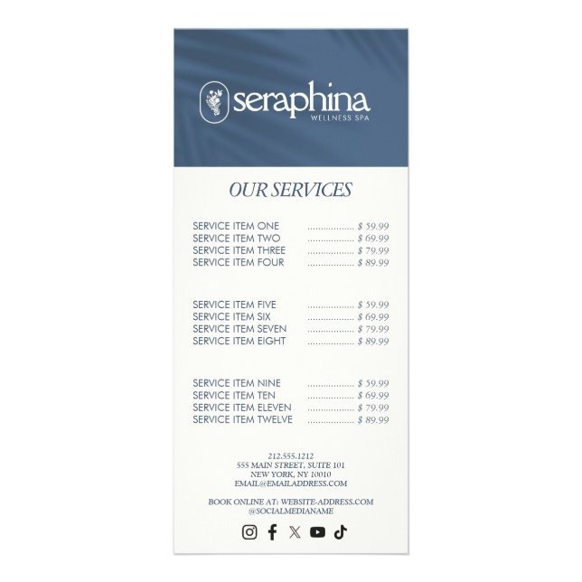 Jordnära Elegans Logotyp Skönhet, Välbefinnande, S Reklamkort (Framsidan)