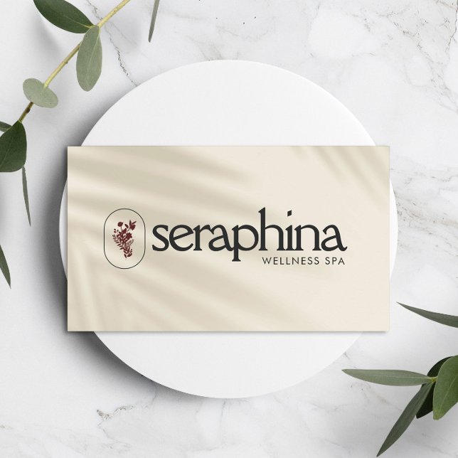 Jordnära Elegans Logotyp Skönhet, Välbefinnande, S Visitkort (Skapare uppladdad)