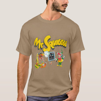 Jordnära Mr Squiggle Och Vänner tjej T Shirt