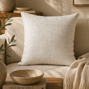 Jordnära Organisk ModernAccent Neutral beige Kudde
