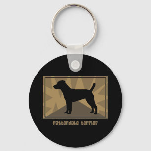 Jordnära Patterdale Terrier Keychain Nyckelring