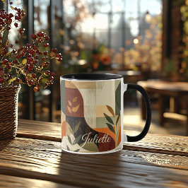 Jordnära Retro - Anpassade Naturinspirerade Abstra Mugg