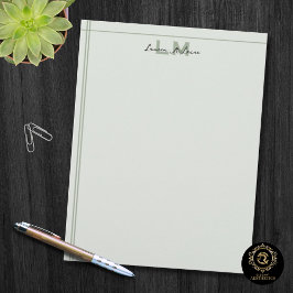 Jordnära Sälggrön Ekologisk Minimalistisk Professi Brevhuvud