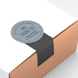 Jordnära Tack för att du stöttar min lilla verksam Runt Klistermärke