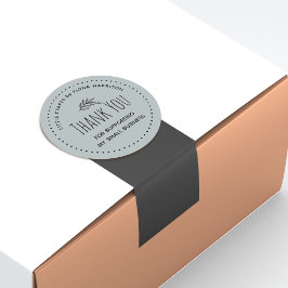 Jordnära Tack för att du stöttar mitt lilla företa Runt Klistermärke