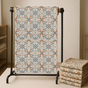 Jordnära toner Boho Blommönster Minimalistisk Chic Tyg