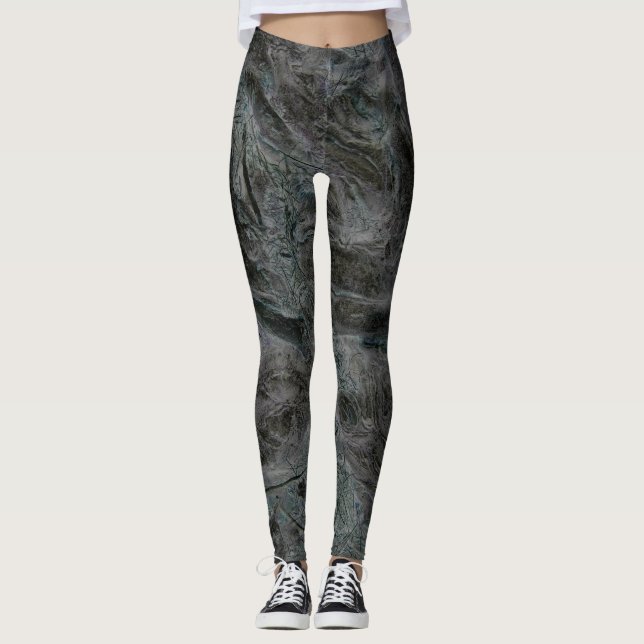 JORDNÄRAT MÖNSTER vid Slipperywindow Leggings (Framsida)