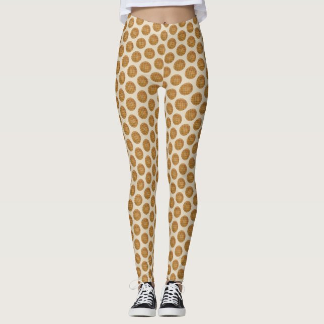 Jordnöt Cookie Baking Bake Sale Desert Food Leggings (Framsida)