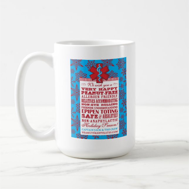 Jordnöt-Fri helgdag för lycklig! (Mugg) Kaffemugg (Vänster)