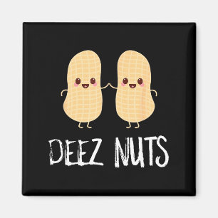Jordnöt Mat Rolig Kawaii Söt Meme Deez Nötter Skäm Magnet