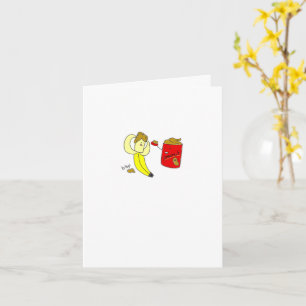 Jordnöt och Banana Friend Card Kort