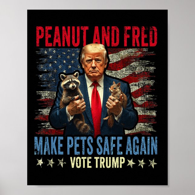 Jordnöt och Fred gör återigen sällskapsdjur Säkra  Poster (Framsidan)