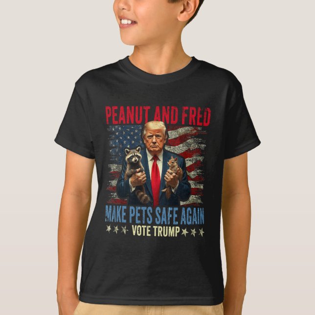 Jordnöt och Fred gör återigen sällskapsdjur Säkra  T Shirt (Framsida)