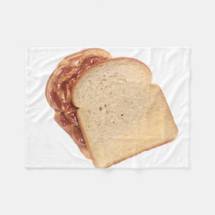 Jordnöt och gelé Sandwich Fleecefilt