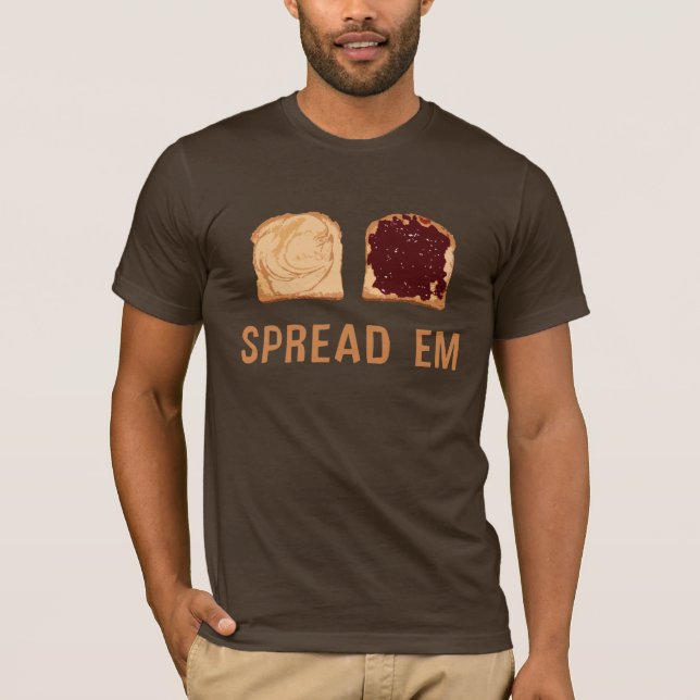 Jordnöt och gelégodis: Spread "Em Tee (Framsida)