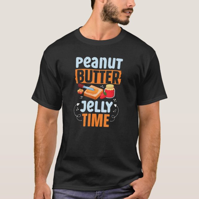 Jordnöt och gelétid Pb och J-frukost för T Shirt (Framsida)