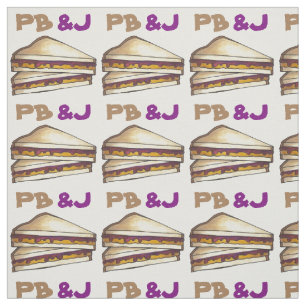 Jordnöt och Jelly Sandwich PB&J Food Foodie Tyg