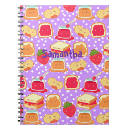 Jordnöt och jordgubbsgelé anteckningsbok