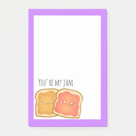 Jordnöt och jordgubbsgelégost post-it block