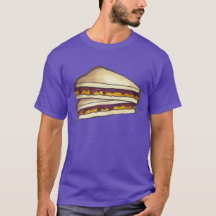 Jordnöt och vindruvssylt, sandwich PBJ T-Shirt