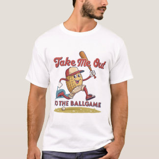 Jordnöt vid Fladdermus: Basebollens Roligt T Shirt
