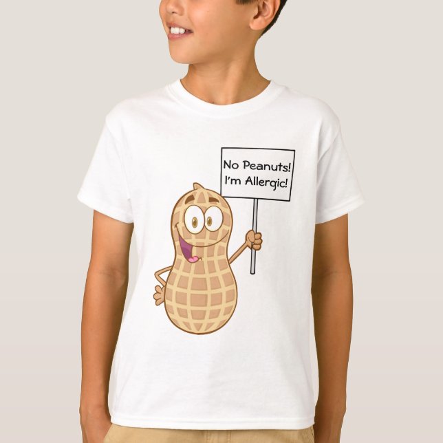 Jordnötallergi 2 (anpassadet) tee shirt (Framsida)