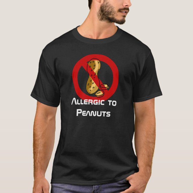 Jordnötallergi T-shirt (Framsida)