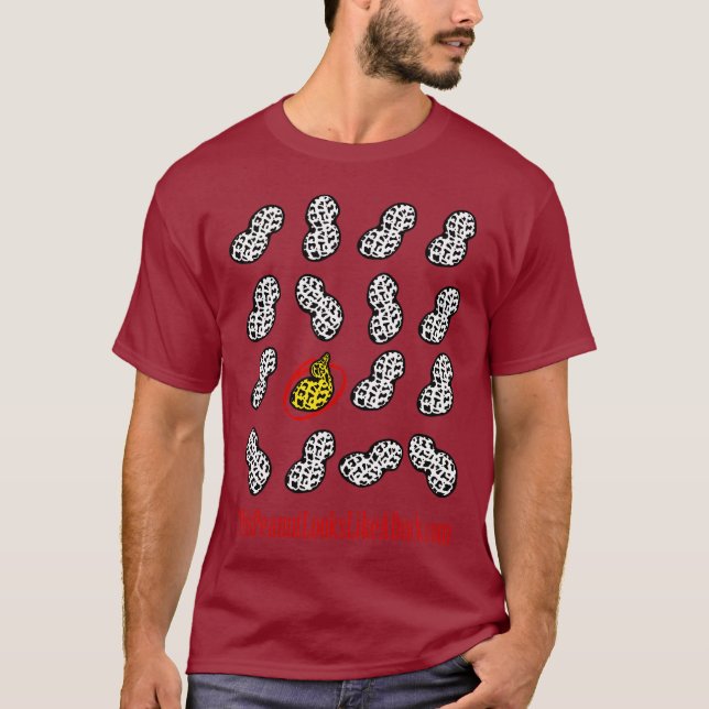 Jordnötlooksna gillar en anka tee (Framsida)