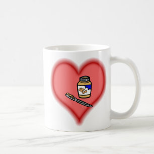 jordnötsmör kaffemugg