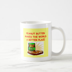 jordnötsmör kaffemugg