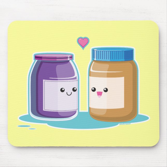 Jordnötsmör och gelé musmatta (Framsidan)