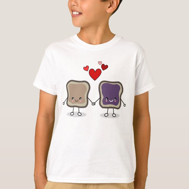 Jordnötsmör och gelé t-shirt (Framsida)