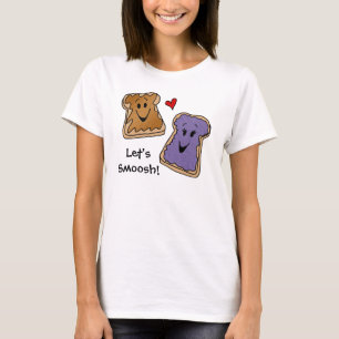 Jordnötsmör och geléSmoosh t-skjorta T-shirt