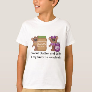 Jordnötsmör och gelésmörgås t-shirt