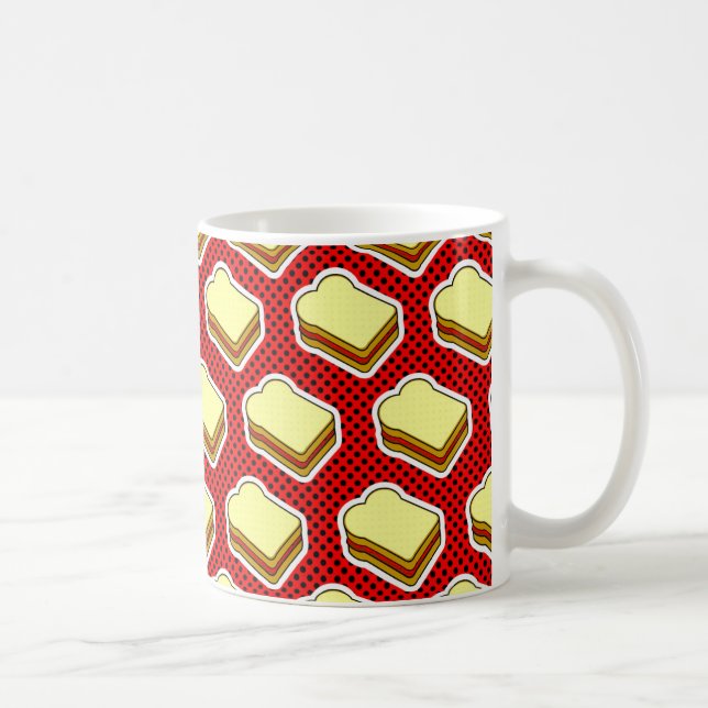 Jordnötsmörgelé Time - jordgubbegelé Kaffemugg (Höger)